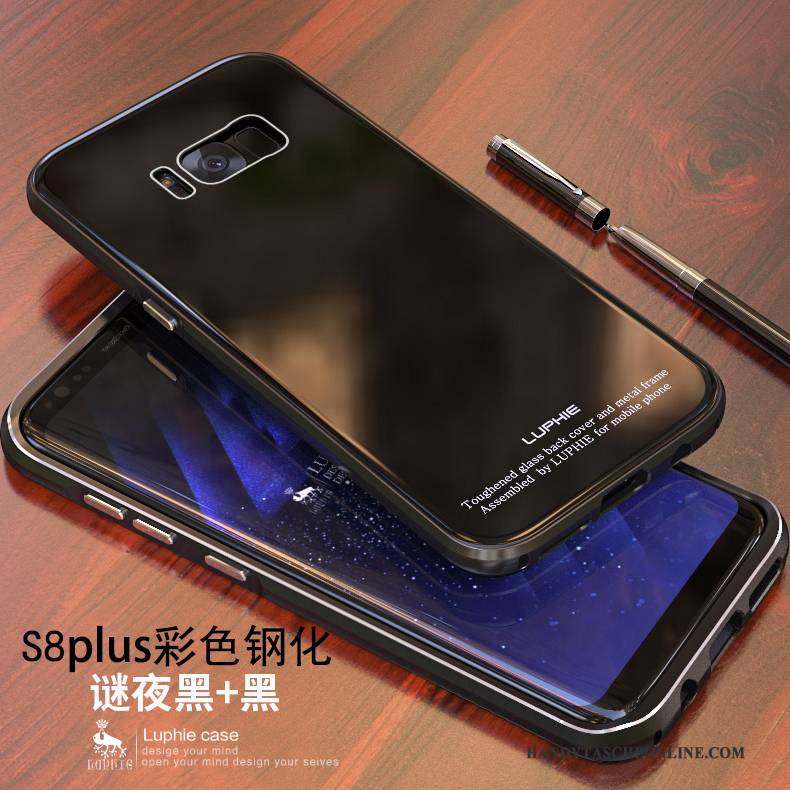 Hülle Samsung Galaxy S8+ Metall Handyhüllen Blau, Case Samsung Galaxy S8+ Schutz Anti-sturz Gold