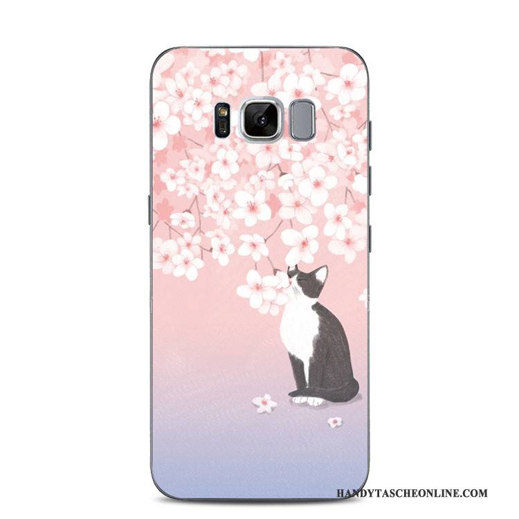 Hülle Samsung Galaxy S8+ Prägung Anti-sturz Handyhüllen, Case Samsung Galaxy S8+ Taschen Grün Lichtfarbe