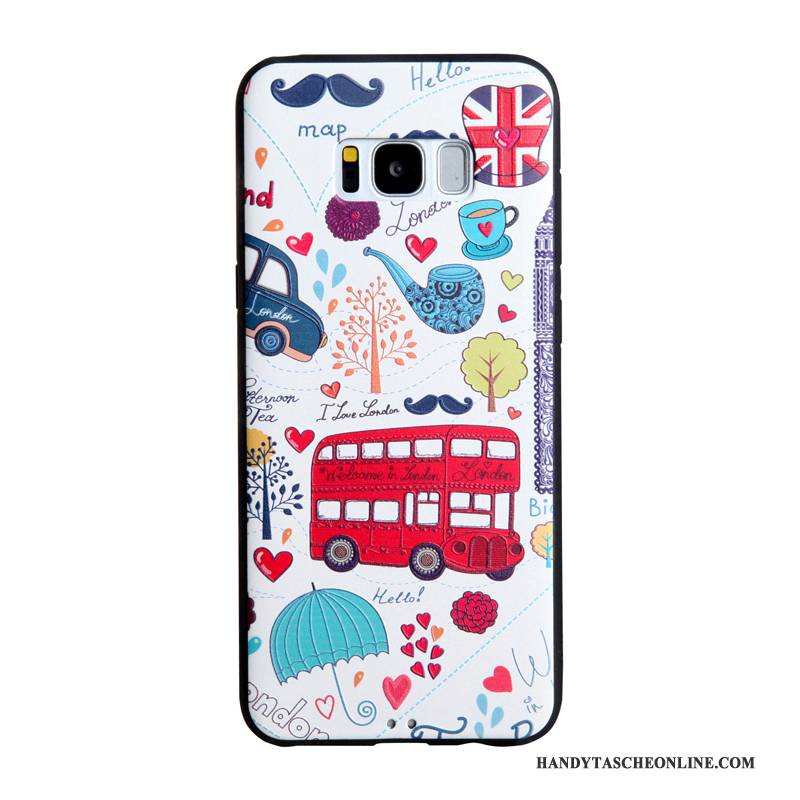 Hülle Samsung Galaxy S8+ Prägung Business Trend, Case Samsung Galaxy S8+ Karikatur Handyhüllen