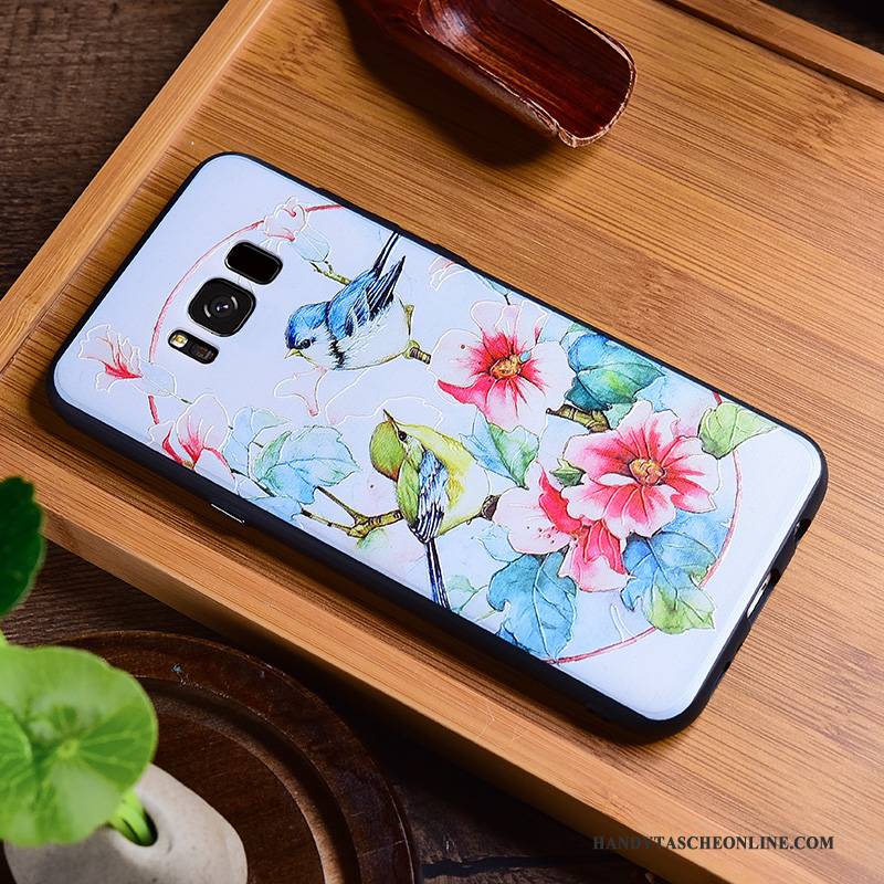 Hülle Samsung Galaxy S8 Prägung Persönlichkeit Handyhüllen, Case Samsung Galaxy S8 Farbe Anti-sturz Chinesische Art