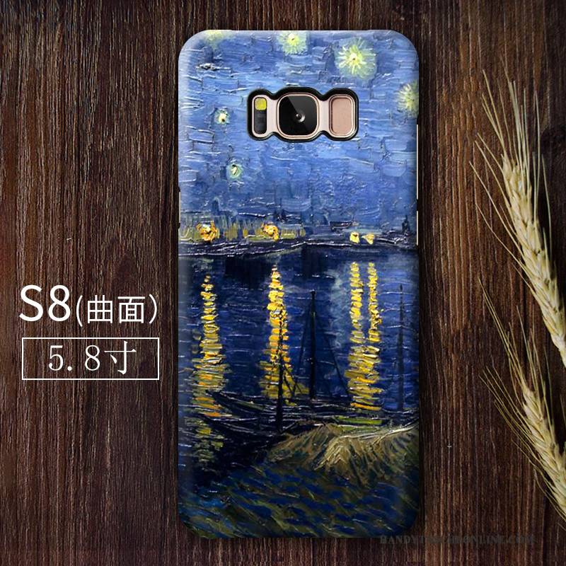 Hülle Samsung Galaxy S8+ Retro Schwer Kunst, Case Samsung Galaxy S8+ Anti-sturz Nubuck