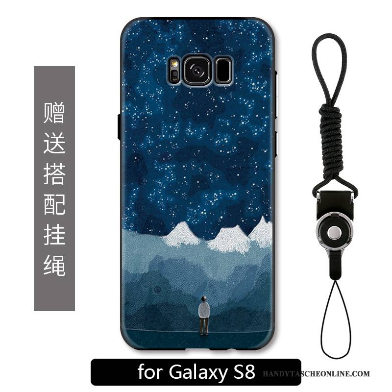 Hülle Samsung Galaxy S8 Schutz Anti-sturz Hängende Verzierungen, Case Samsung Galaxy S8 Kreativ Handyhüllen Gelb