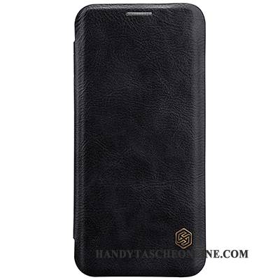 Hülle Samsung Galaxy S8+ Schutz Gold Business, Case Samsung Galaxy S8+ Lederhülle Weinrot