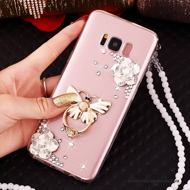 Hülle Samsung Galaxy S8+ Schutz Handyhüllen Anti-sturz, Case Samsung Galaxy S8+ Strass Rosa