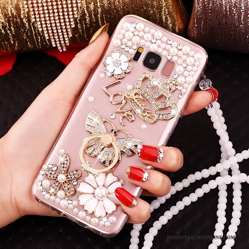 Hülle Samsung Galaxy S8+ Schutz Handyhüllen Anti-sturz, Case Samsung Galaxy S8+ Strass Rosa