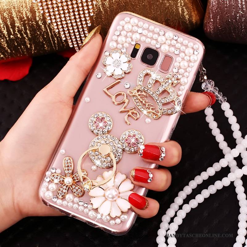 Hülle Samsung Galaxy S8+ Schutz Handyhüllen Anti-sturz, Case Samsung Galaxy S8+ Strass Rosa