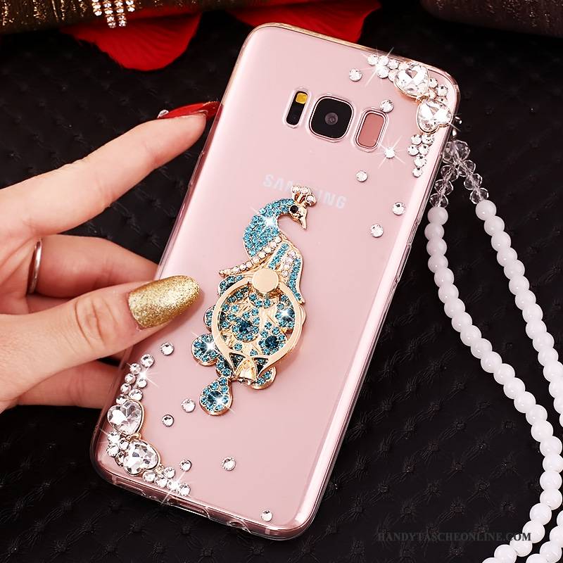 Hülle Samsung Galaxy S8+ Schutz Handyhüllen Anti-sturz, Case Samsung Galaxy S8+ Strass Rosa