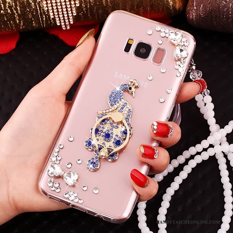 Hülle Samsung Galaxy S8+ Schutz Handyhüllen Anti-sturz, Case Samsung Galaxy S8+ Strass Rosa