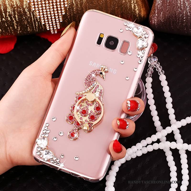 Hülle Samsung Galaxy S8+ Schutz Handyhüllen Anti-sturz, Case Samsung Galaxy S8+ Strass Rosa