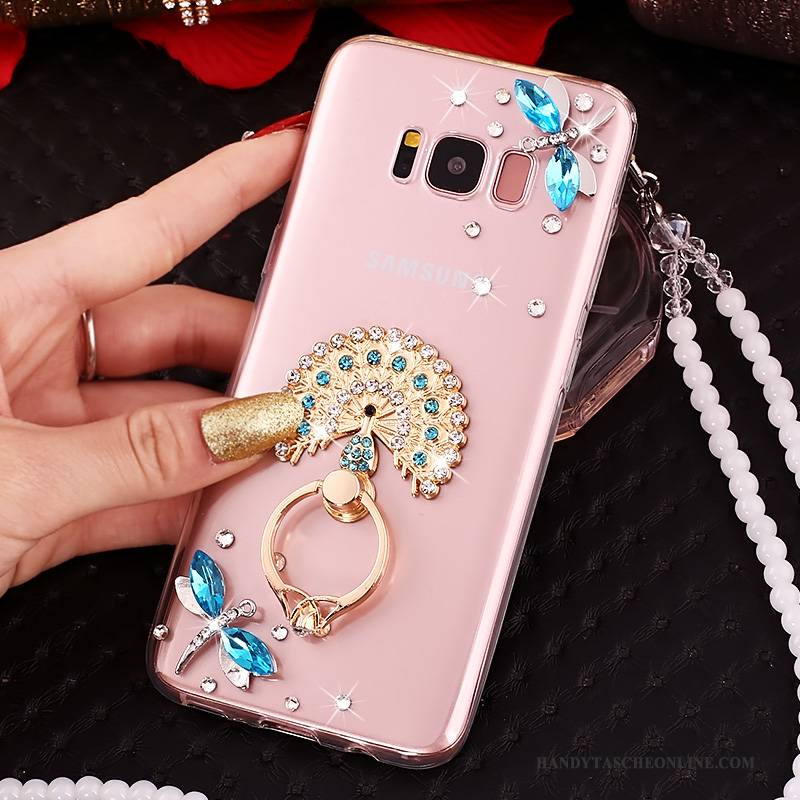 Hülle Samsung Galaxy S8+ Schutz Handyhüllen Anti-sturz, Case Samsung Galaxy S8+ Strass Rosa