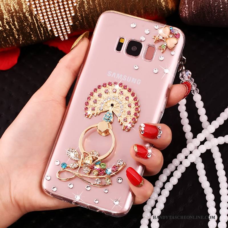 Hülle Samsung Galaxy S8+ Schutz Handyhüllen Anti-sturz, Case Samsung Galaxy S8+ Strass Rosa