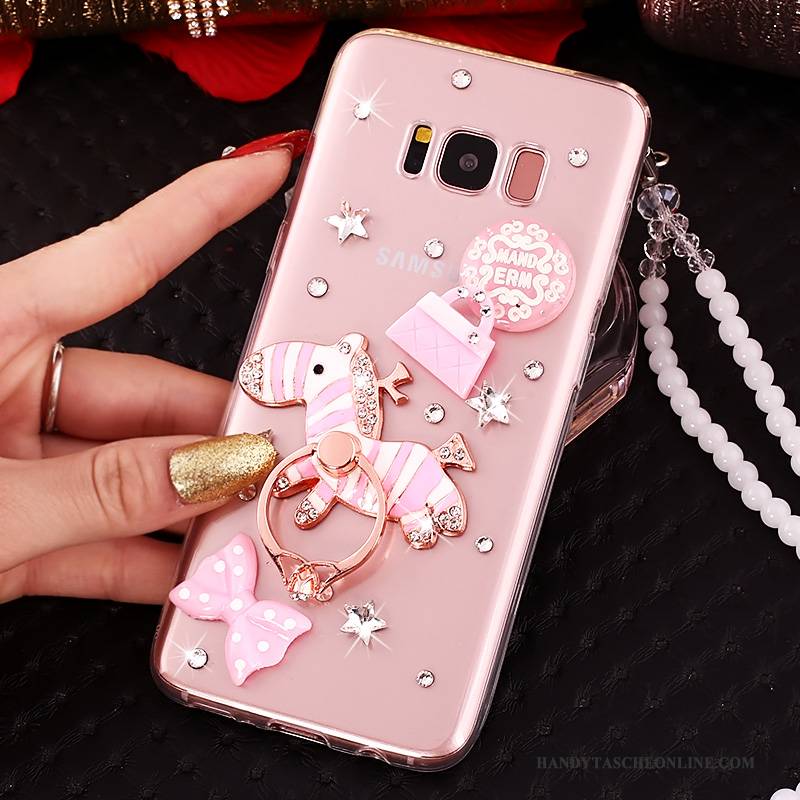 Hülle Samsung Galaxy S8+ Schutz Handyhüllen Anti-sturz, Case Samsung Galaxy S8+ Strass Rosa