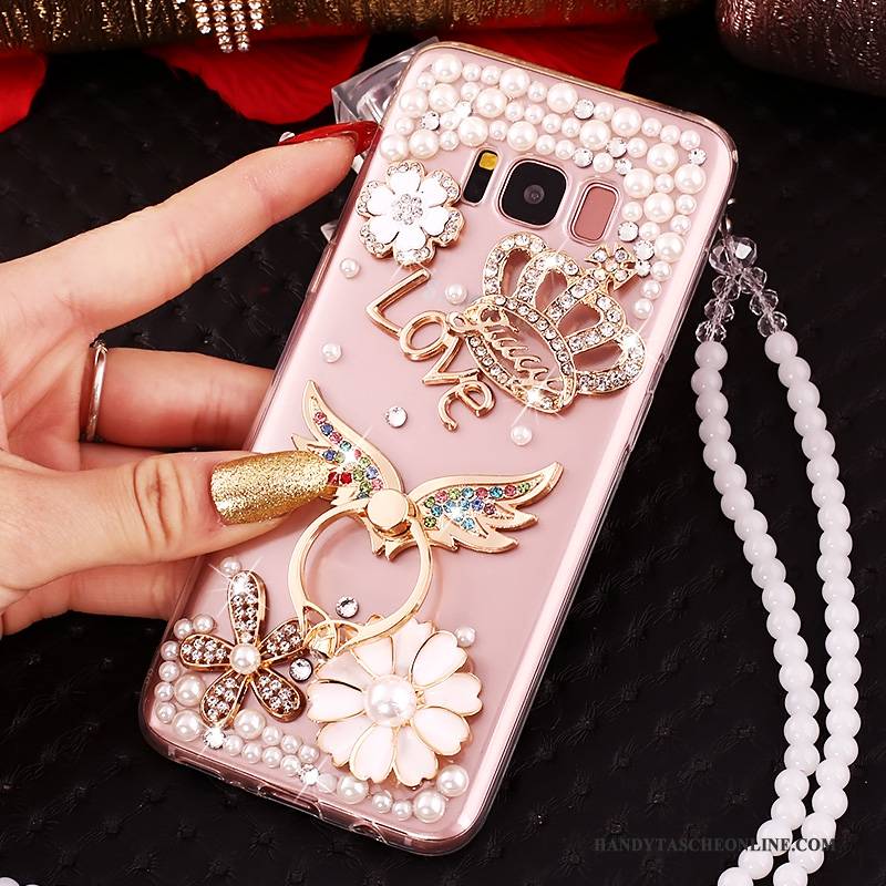 Hülle Samsung Galaxy S8+ Schutz Handyhüllen Anti-sturz, Case Samsung Galaxy S8+ Strass Rosa