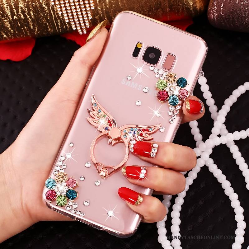 Hülle Samsung Galaxy S8+ Schutz Handyhüllen Anti-sturz, Case Samsung Galaxy S8+ Strass Rosa