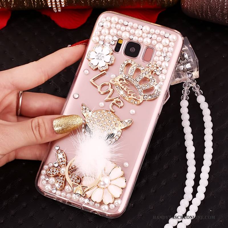 Hülle Samsung Galaxy S8+ Schutz Handyhüllen Anti-sturz, Case Samsung Galaxy S8+ Strass Rosa