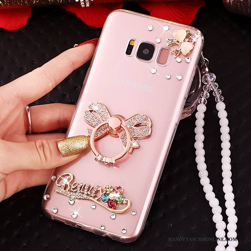 Hülle Samsung Galaxy S8+ Schutz Handyhüllen Anti-sturz, Case Samsung Galaxy S8+ Strass Rosa