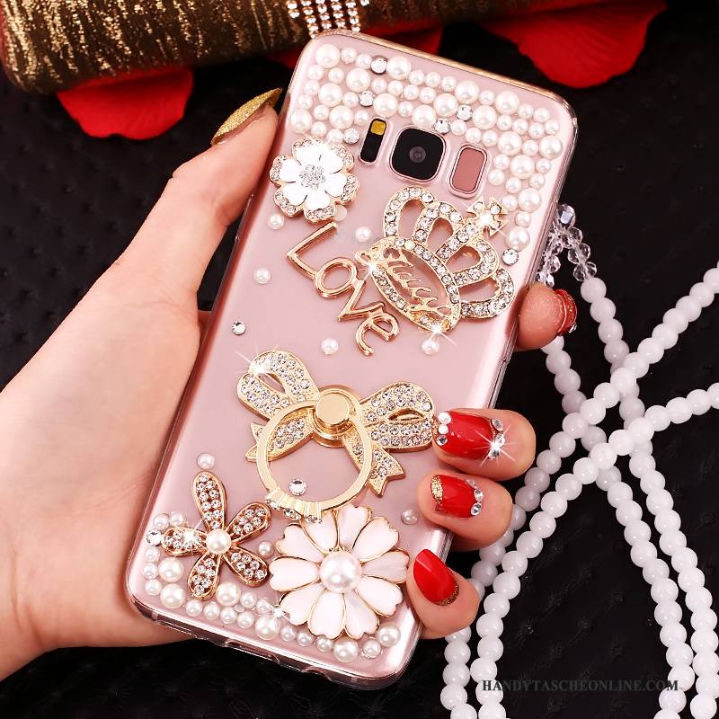 Hülle Samsung Galaxy S8+ Schutz Handyhüllen Anti-sturz, Case Samsung Galaxy S8+ Strass Rosa