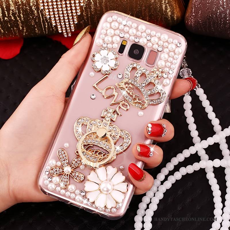 Hülle Samsung Galaxy S8+ Schutz Handyhüllen Anti-sturz, Case Samsung Galaxy S8+ Strass Rosa