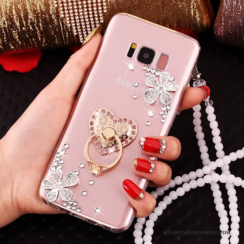 Hülle Samsung Galaxy S8+ Schutz Handyhüllen Anti-sturz, Case Samsung Galaxy S8+ Strass Rosa