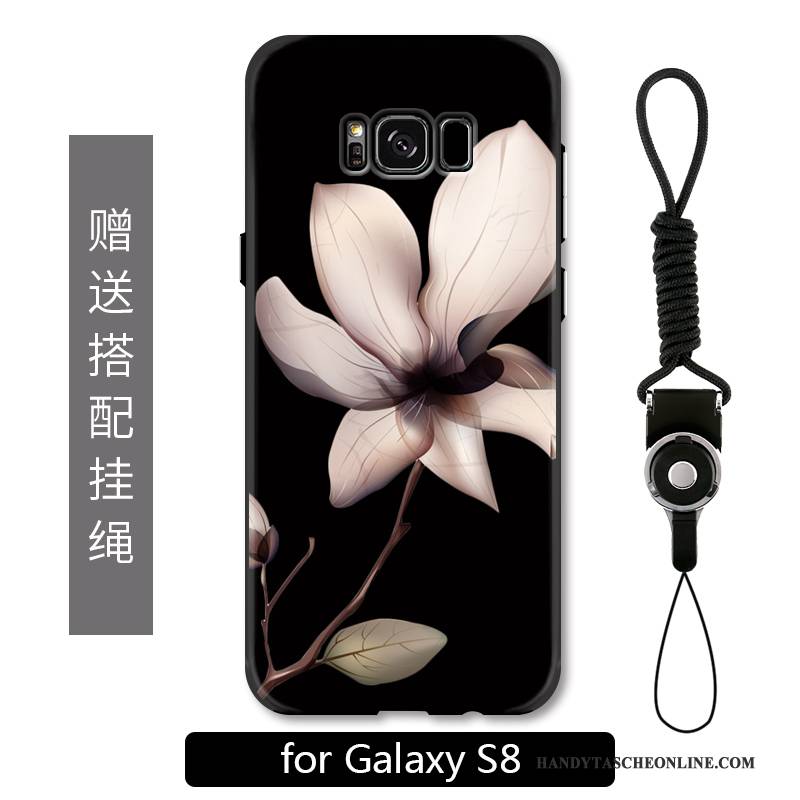 Hülle Samsung Galaxy S8 Schutz Handyhüllen Blumen, Case Samsung Galaxy S8 Farbe Hängende Verzierungen Chinesische Art