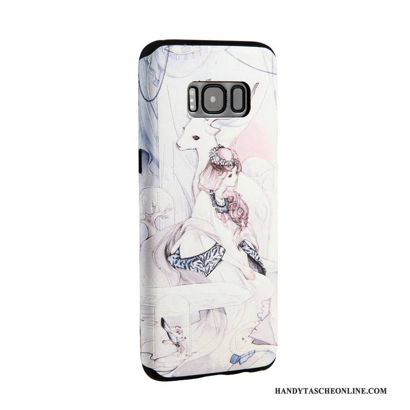 Hülle Samsung Galaxy S8+ Schutz Handyhüllen Gelb, Case Samsung Galaxy S8+ Karikatur Trend