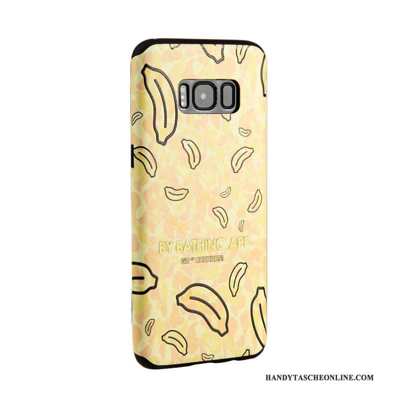 Hülle Samsung Galaxy S8+ Schutz Handyhüllen Gelb, Case Samsung Galaxy S8+ Karikatur Trend