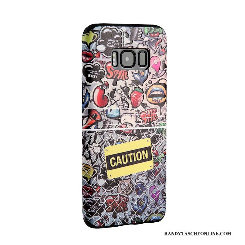 Hülle Samsung Galaxy S8+ Schutz Handyhüllen Gelb, Case Samsung Galaxy S8+ Karikatur Trend