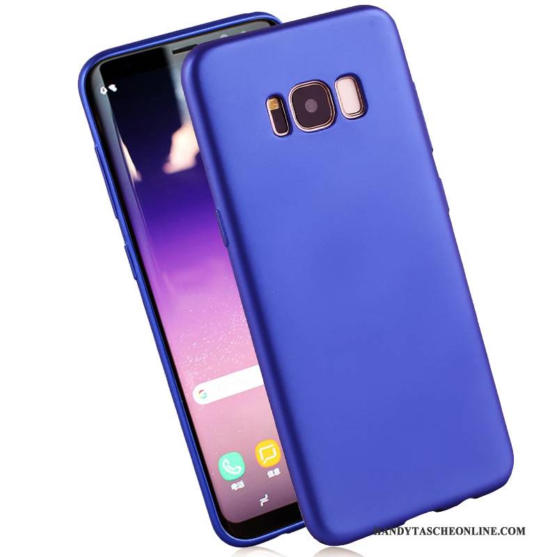 Hülle Samsung Galaxy S8 Schutz Handyhüllen Hängende Verzierungen, Case Samsung Galaxy S8 Taschen Anti-sturz Blau