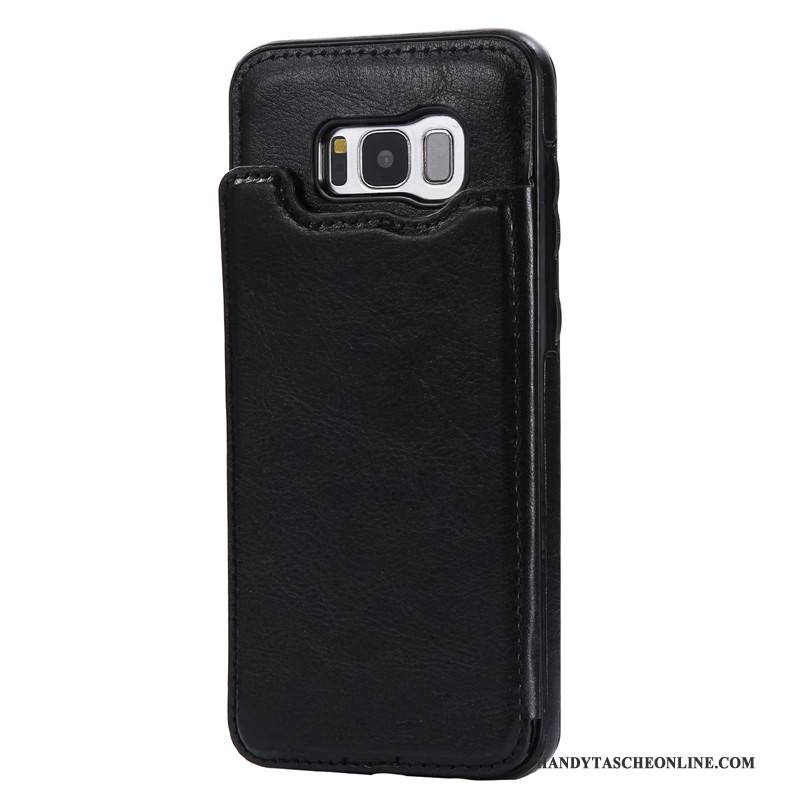 Hülle Samsung Galaxy S8 Schutz Handyhüllen Schnalle, Case Samsung Galaxy S8 Folio Karte