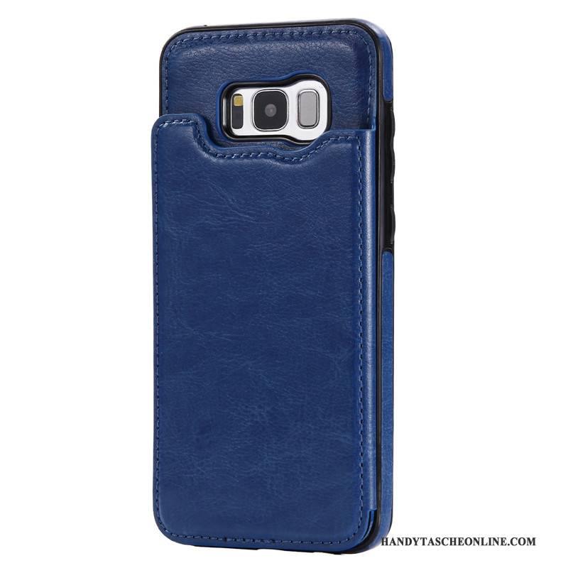 Hülle Samsung Galaxy S8 Schutz Handyhüllen Schnalle, Case Samsung Galaxy S8 Folio Karte