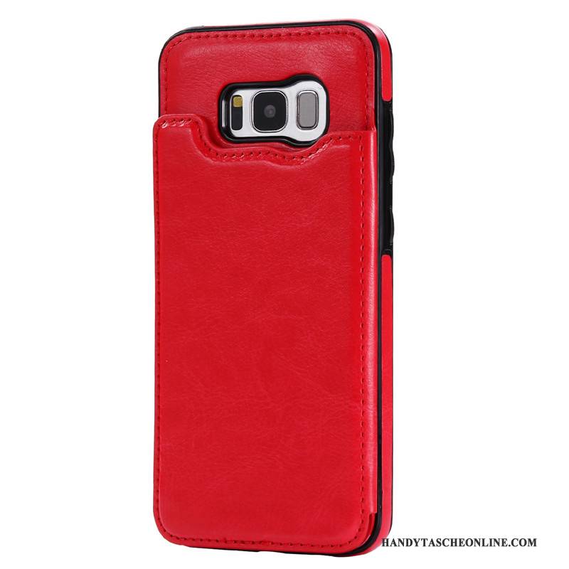 Hülle Samsung Galaxy S8 Schutz Handyhüllen Schnalle, Case Samsung Galaxy S8 Folio Karte