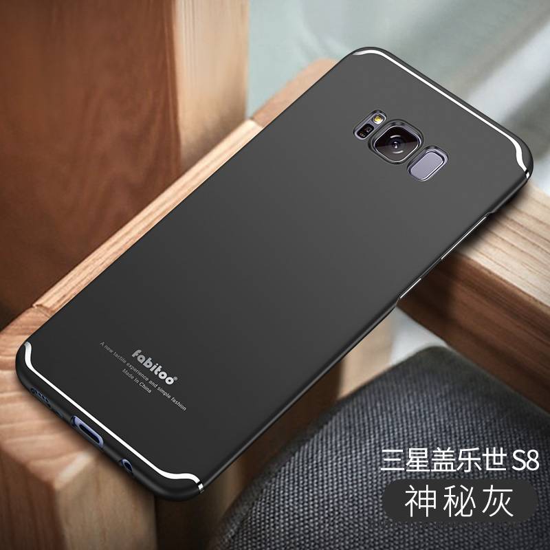 Hülle Samsung Galaxy S8 Schutz Nubuck Dünne, Case Samsung Galaxy S8 Grün Schwer