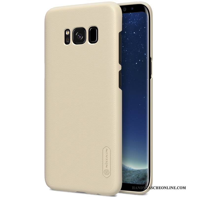 Hülle Samsung Galaxy S8+ Schutz Nubuck Dünne, Case Samsung Galaxy S8+ Handyhüllen Rot