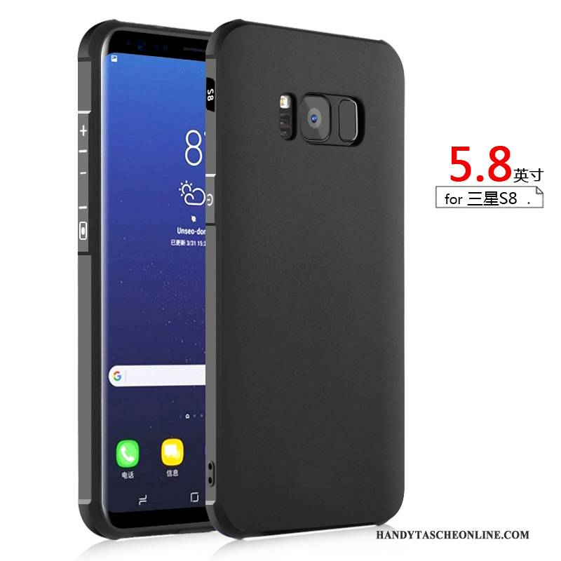 Hülle Samsung Galaxy S8 Silikon Anti-sturz Dunkelblau, Case Samsung Galaxy S8 Taschen Handyhüllen Trend