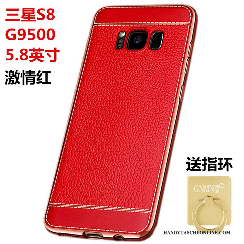 Hülle Samsung Galaxy S8 Silikon Muster Handyhüllen, Case Samsung Galaxy S8 Leder