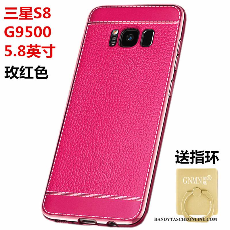 Hülle Samsung Galaxy S8 Silikon Muster Handyhüllen, Case Samsung Galaxy S8 Leder