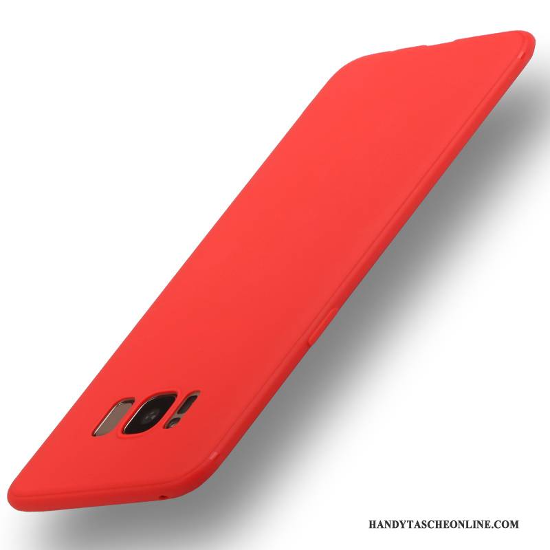 Hülle Samsung Galaxy S8 Silikon Nubuck Anti-sturz, Case Samsung Galaxy S8 Kreativ Rot Schlank