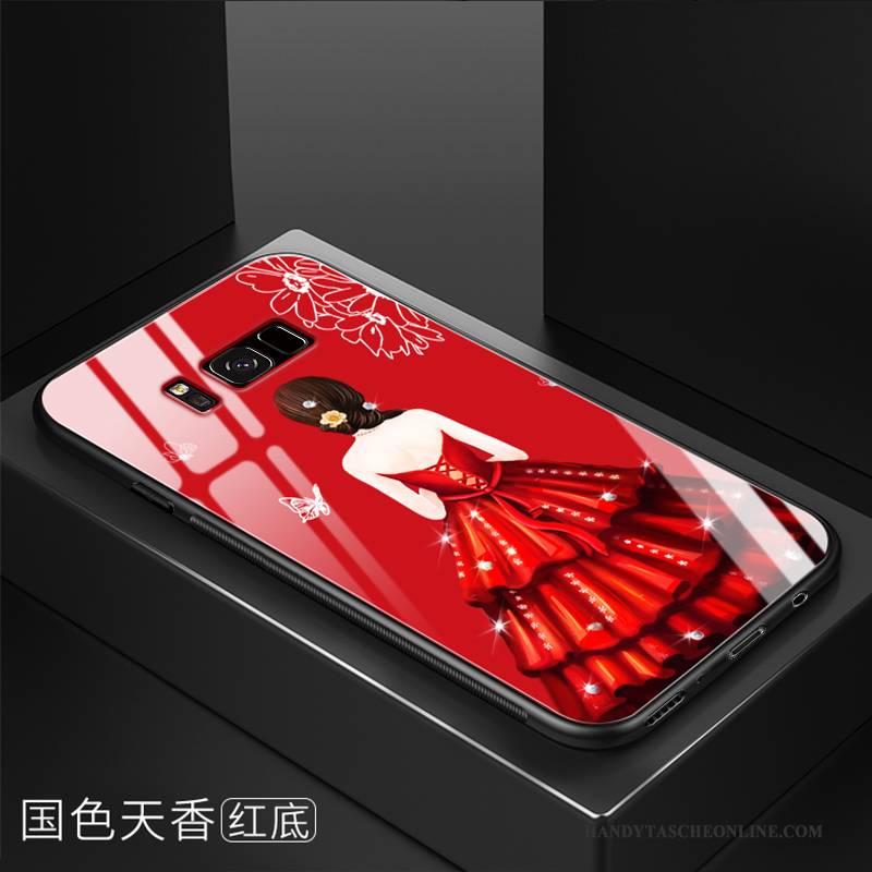 Hülle Samsung Galaxy S8+ Silikon Rot Anti-sturz, Case Samsung Galaxy S8+ Schutz Schwer Glas