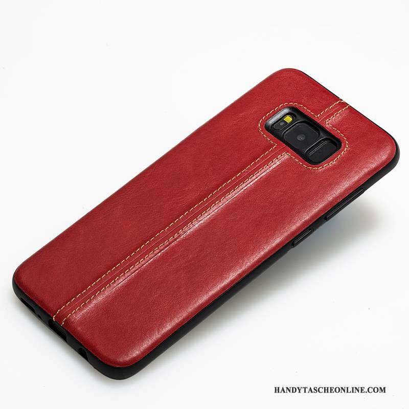 Hülle Samsung Galaxy S8+ Silikon Rot Handyhüllen, Case Samsung Galaxy S8+ Lederhülle