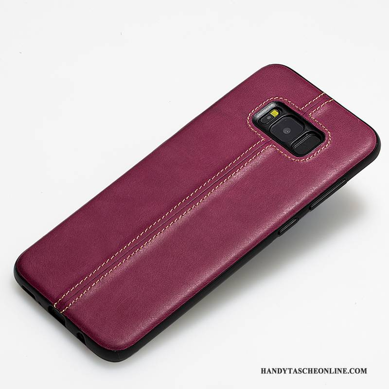 Hülle Samsung Galaxy S8+ Silikon Rot Handyhüllen, Case Samsung Galaxy S8+ Lederhülle