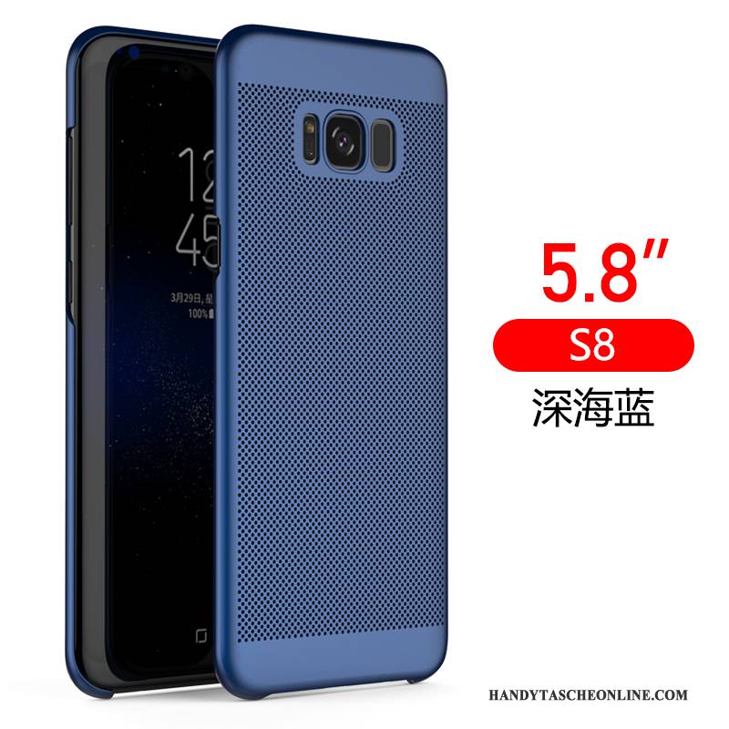 Hülle Samsung Galaxy S8 Silikon Schwarz Nubuck, Case Samsung Galaxy S8 Schutz Kühlung Schwer