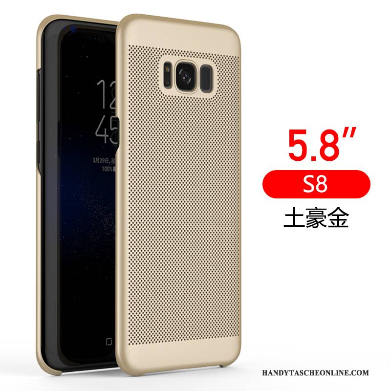 Hülle Samsung Galaxy S8 Silikon Schwarz Nubuck, Case Samsung Galaxy S8 Schutz Kühlung Schwer