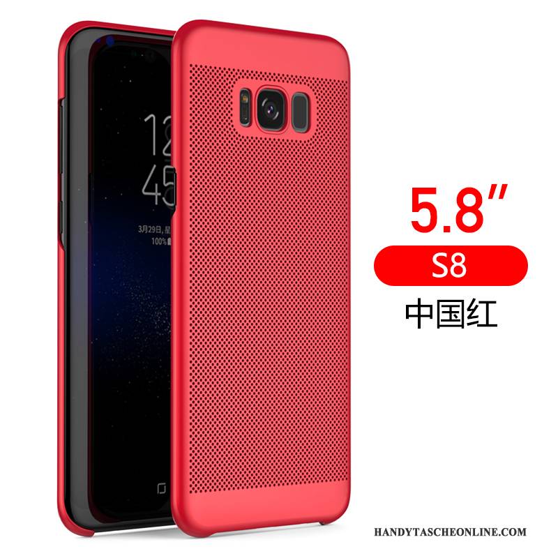 Hülle Samsung Galaxy S8 Silikon Schwarz Nubuck, Case Samsung Galaxy S8 Schutz Kühlung Schwer