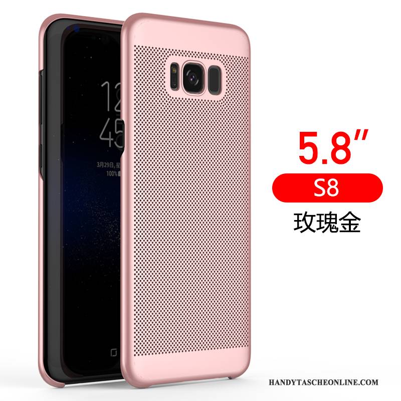 Hülle Samsung Galaxy S8 Silikon Schwarz Nubuck, Case Samsung Galaxy S8 Schutz Kühlung Schwer