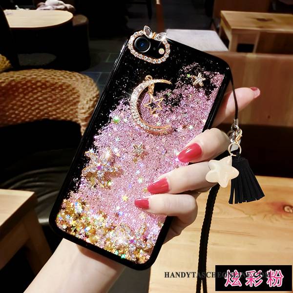 Hülle Samsung Galaxy S8+ Strass Hängende Verzierungen Handyhüllen, Case Samsung Galaxy S8+ Schutz Monat Treibsand