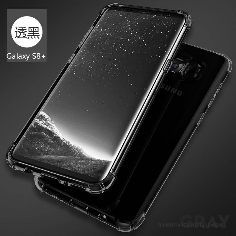 Hülle Samsung Galaxy S8+ Taschen Anti-sturz Dünne, Case Samsung Galaxy S8+ Schutz Handyhüllen Silber