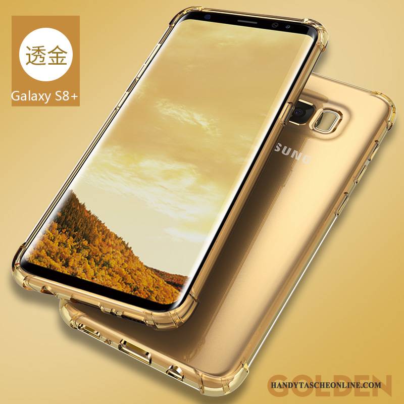 Hülle Samsung Galaxy S8+ Taschen Anti-sturz Dünne, Case Samsung Galaxy S8+ Schutz Handyhüllen Silber