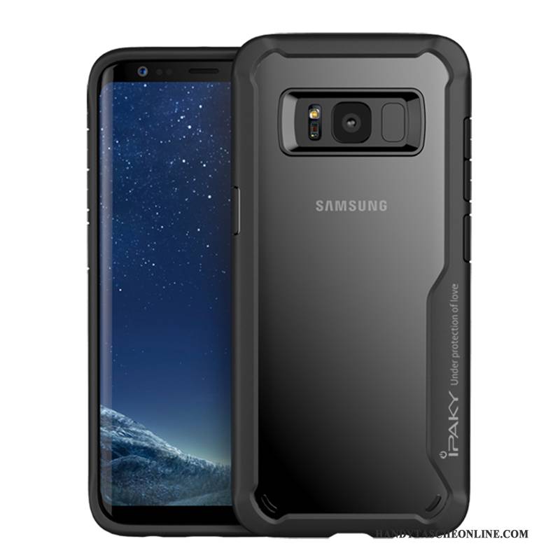 Hülle Samsung Galaxy S8 Taschen Anti-sturz Grau, Case Samsung Galaxy S8 Kreativ Handyhüllen Rot