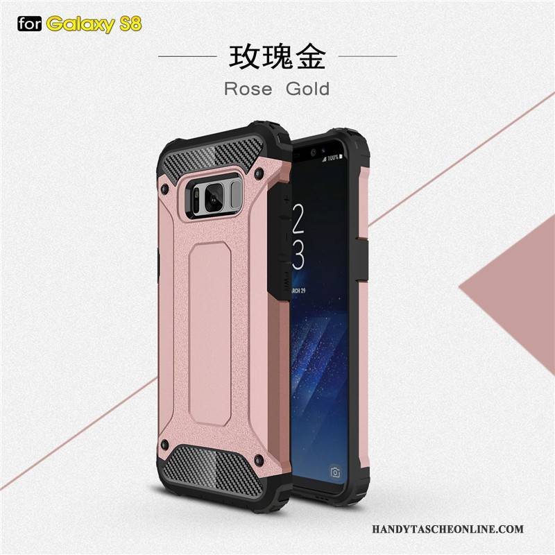 Hülle Samsung Galaxy S8 Taschen Drei Verteidigungen Anti-sturz, Case Samsung Galaxy S8 Silikon Trend Zubehör