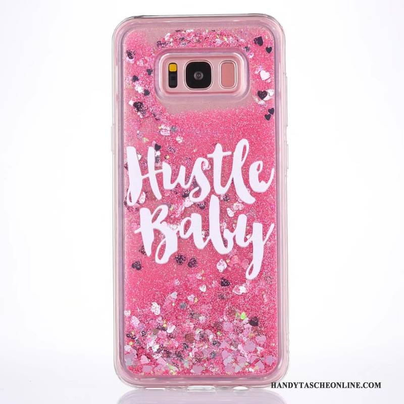 Hülle Samsung Galaxy S8+ Taschen Flüssigkeit Handyhüllen, Case Samsung Galaxy S8+ Weiche Trend Treibsand